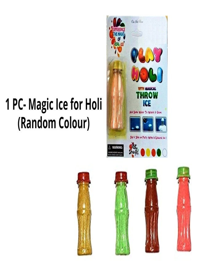 Artonezt مسحوق ألوان هولي غولال الطبيعي والعشبي 100% من أرتونيزت (عبوة من 5 قطع) + بالونات مائية هولي (50 قطعة) + مكعبات ثلج سحرية لاحتفالات هولي - Image 5